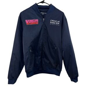 Castore Red Bull Racking Jacket Mens Small Blue Sergio Checo Perez F1 Driving *